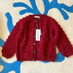 Misha and puff ポップコーンカーディガン5-6y